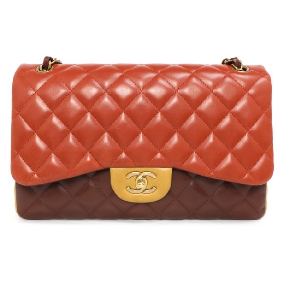 CHANEL Handbags - CHANEL Tricolor Classic jumbo double flap bag